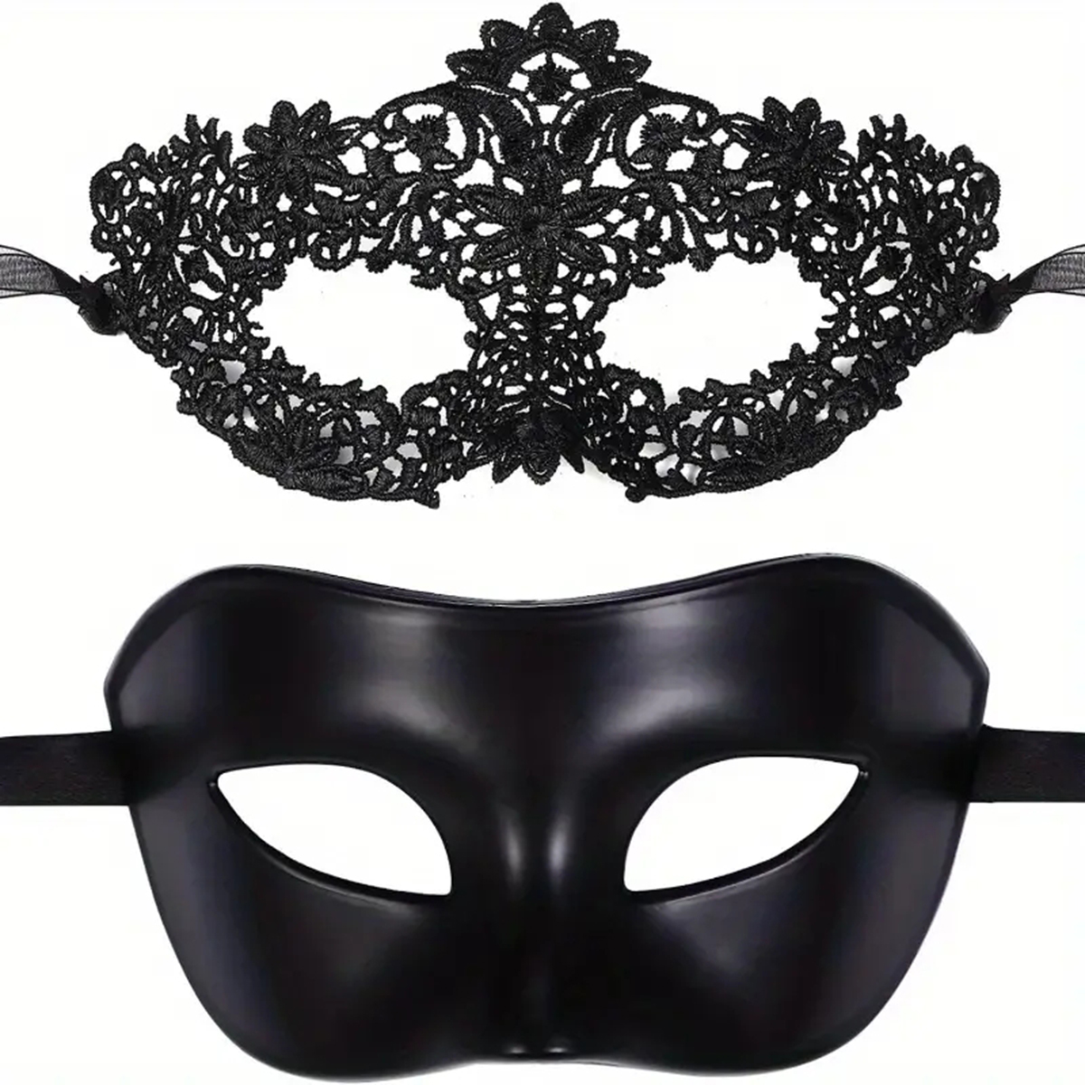 2pcs Hot New Sexy Black Lace M - Black Face Mask Pack のレビューと価格