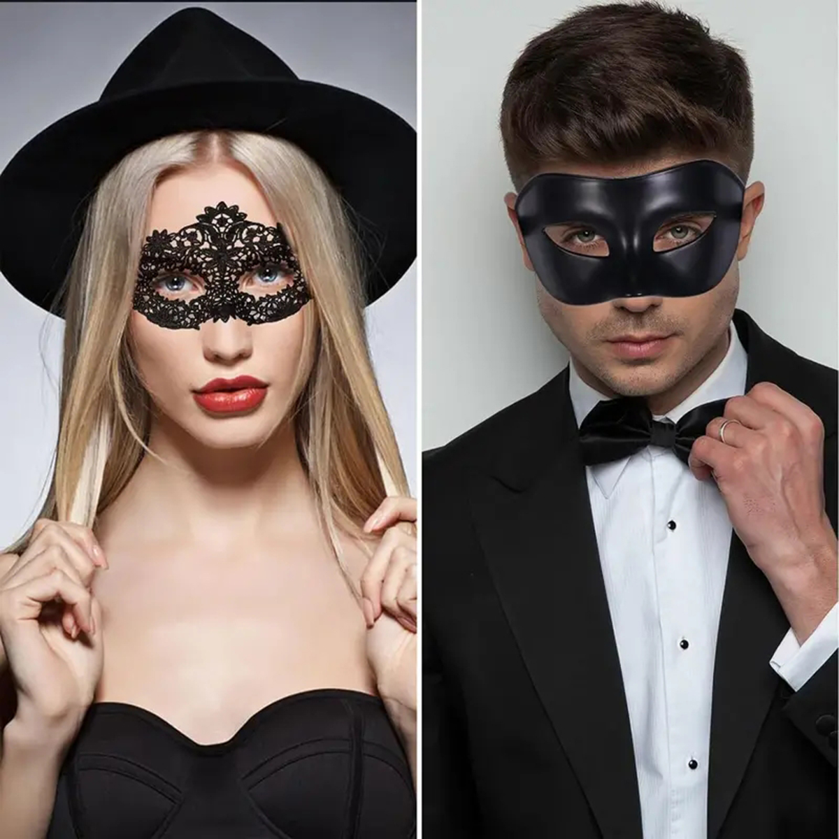 2pcs Hot New Sexy Black Lace M - Black Face Mask Pack のレビューと価格