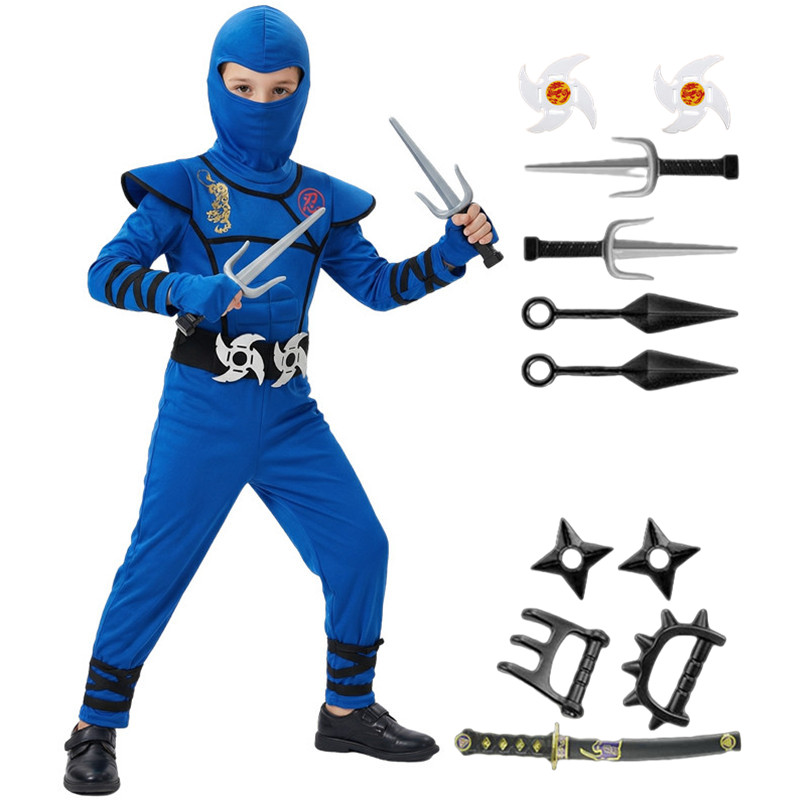 Black and Blue Ninja Costume f - Black Face Mask Pack のレビューと価格