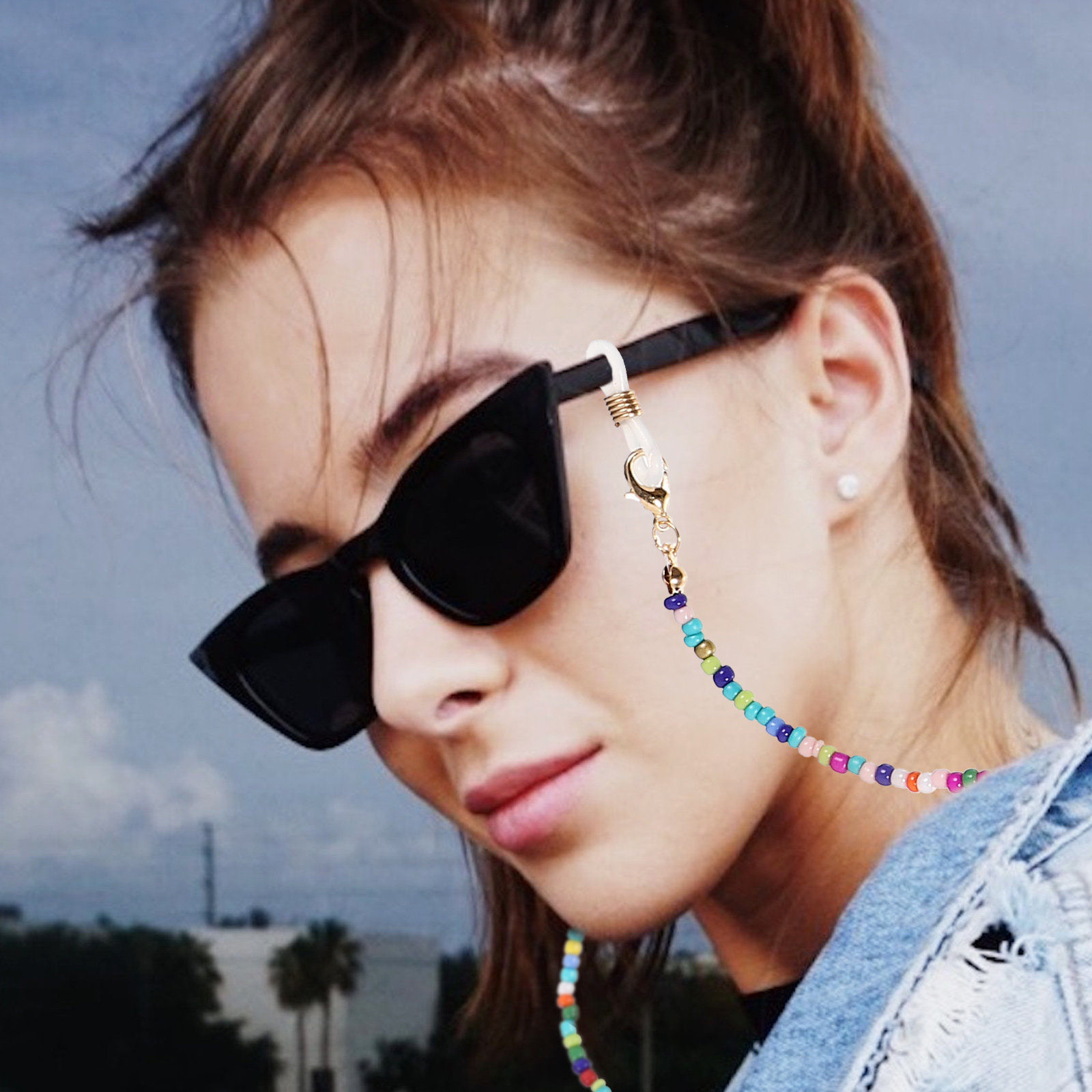 5Pcs Eyeglass Chains Beaded An - Mask Chain Holder のレビューと価格