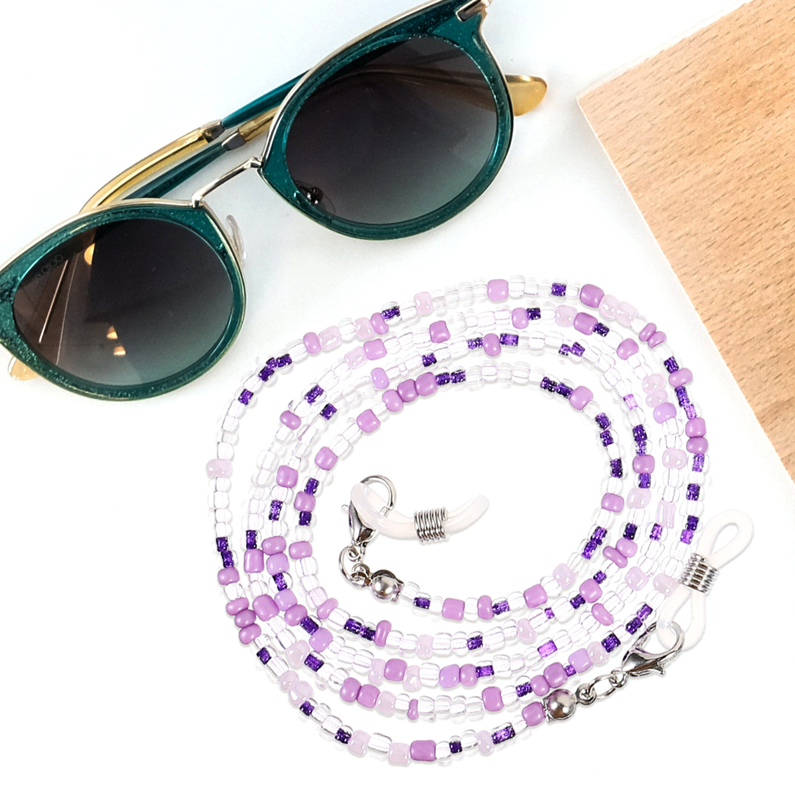 5Pcs Eyeglass Chains Beaded An - Mask Chain Holder のレビューと価格