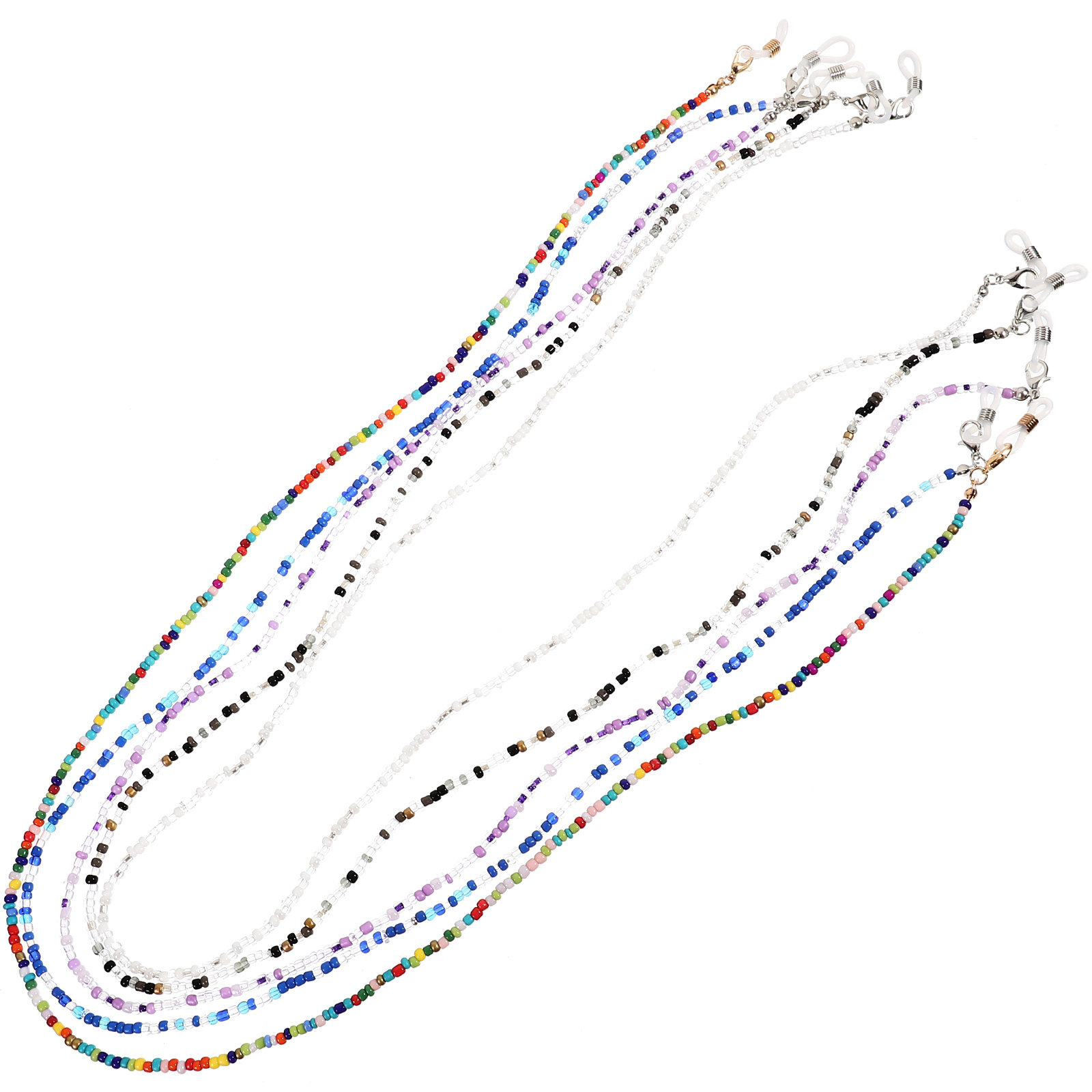 5Pcs Eyeglass Chains Beaded An - Mask Chain Holder のレビューと価格