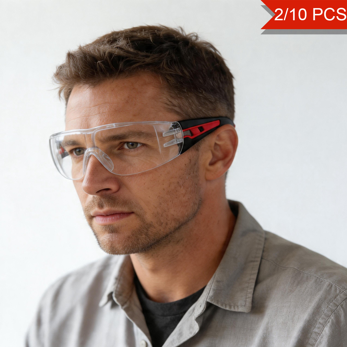 2/10 PCS Protective Safety Gla - Dust Mask Construction のレビューと価格