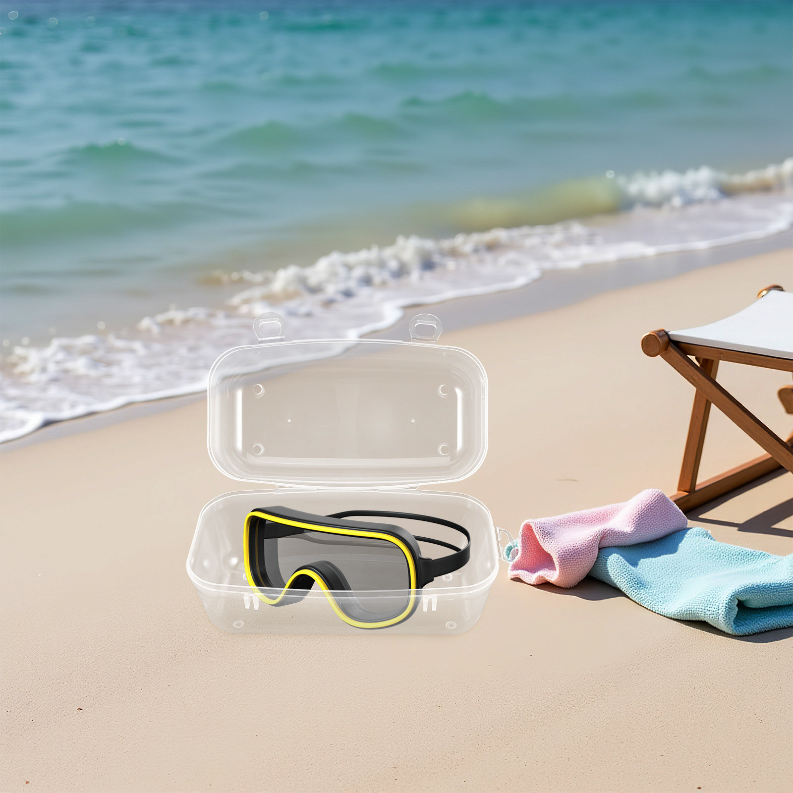 Diving Masks Case Portable Har - Mask Case Hard Shell のレビューと価格