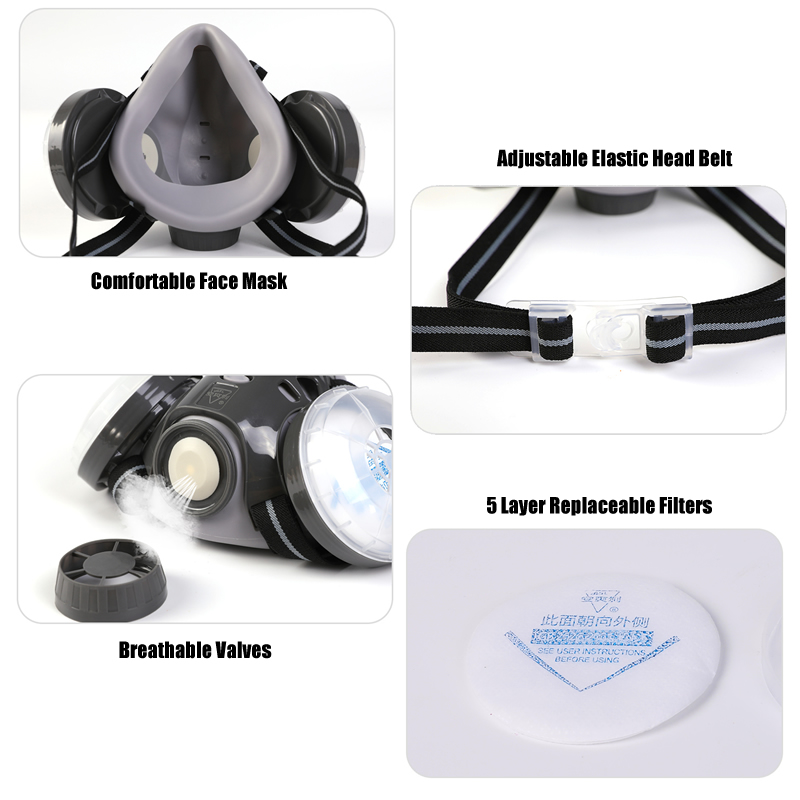 New Anti Dust Mask Full Face R - Dust Mask Construction のレビューと価格