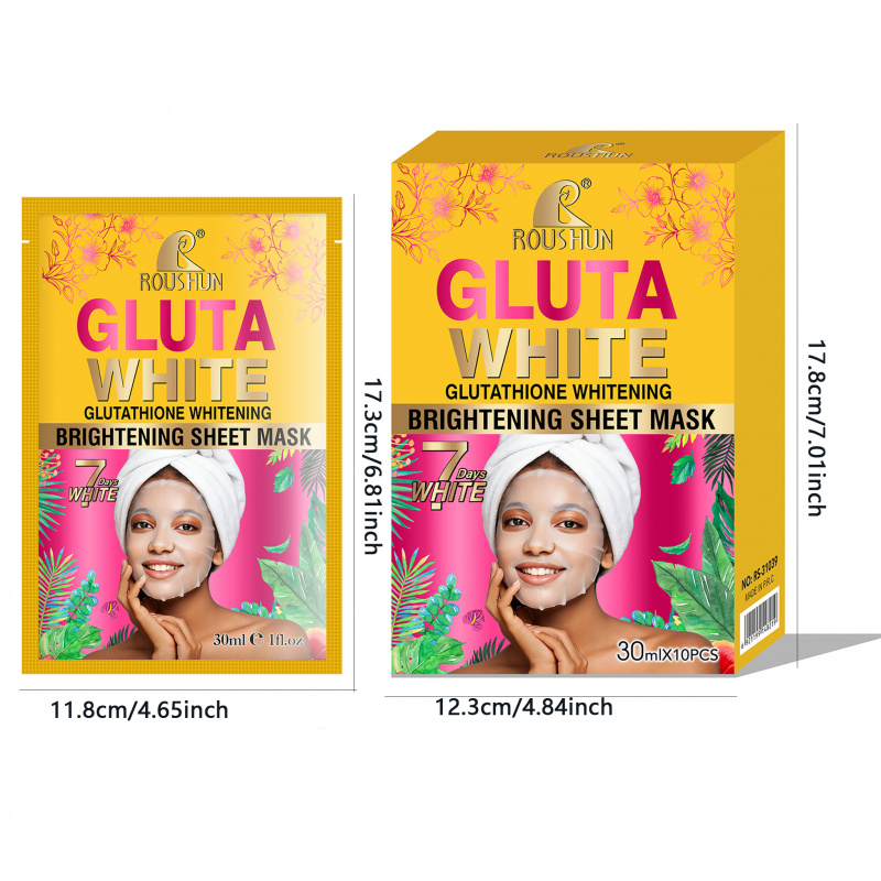 Gluta White Facial Mask Facial - Face Mask Storage Box のレビューと価格