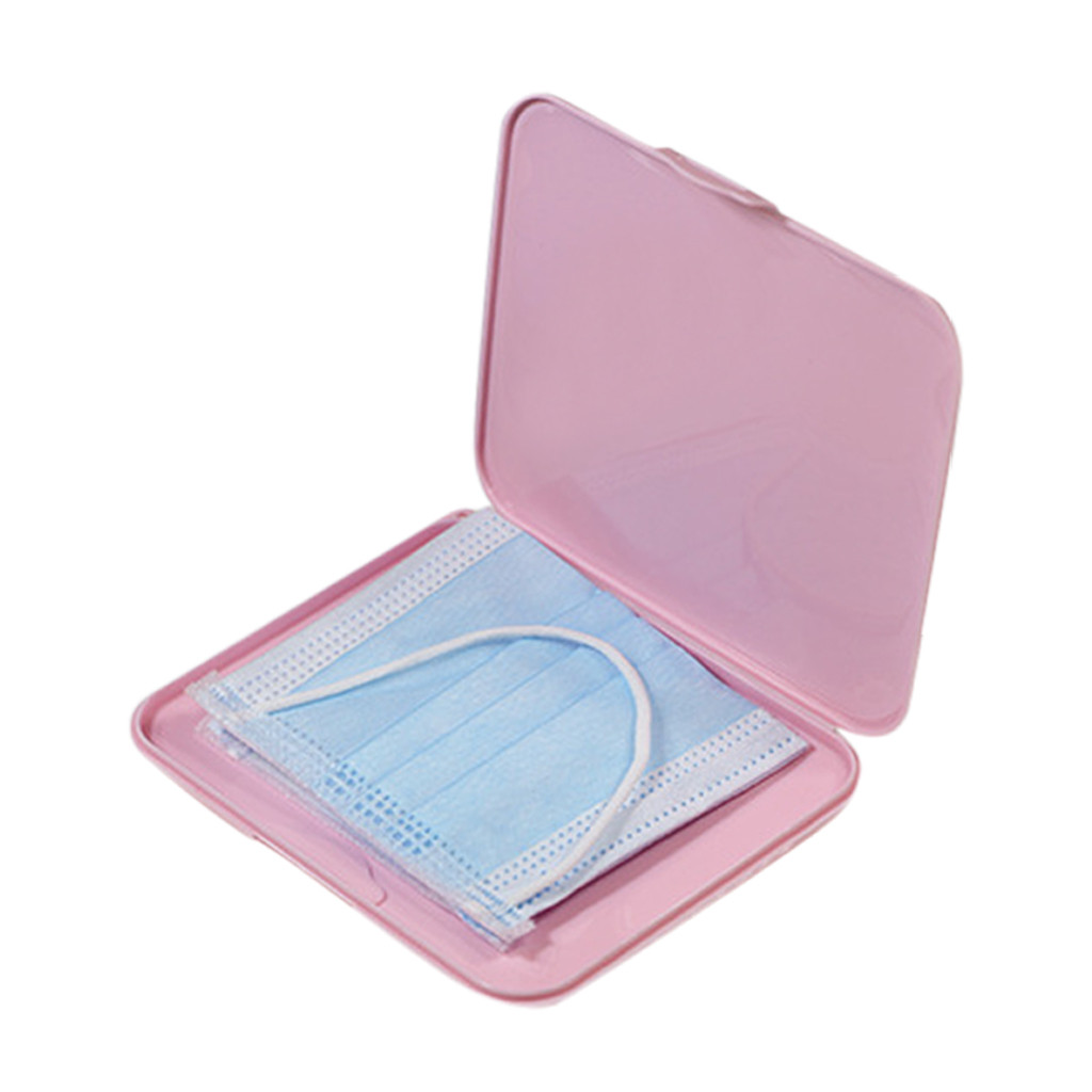 Pink Mask Cover Green Box Mask - Face Mask Storage Box のレビューと価格