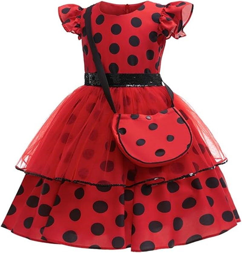 Girls Cosplay Costume Polka Do - Kids Face Mask のレビューと価格