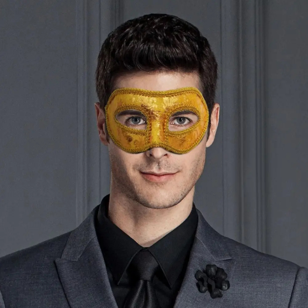 Men Mardi Gras Carnival Mask V - Respirator Half Face のレビューと価格