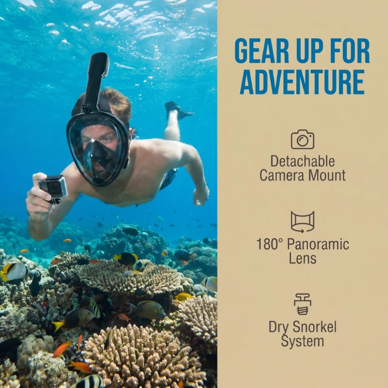 Underwater Scuba Anti Fog Full - Anti Pollution Mask のレビューと価格