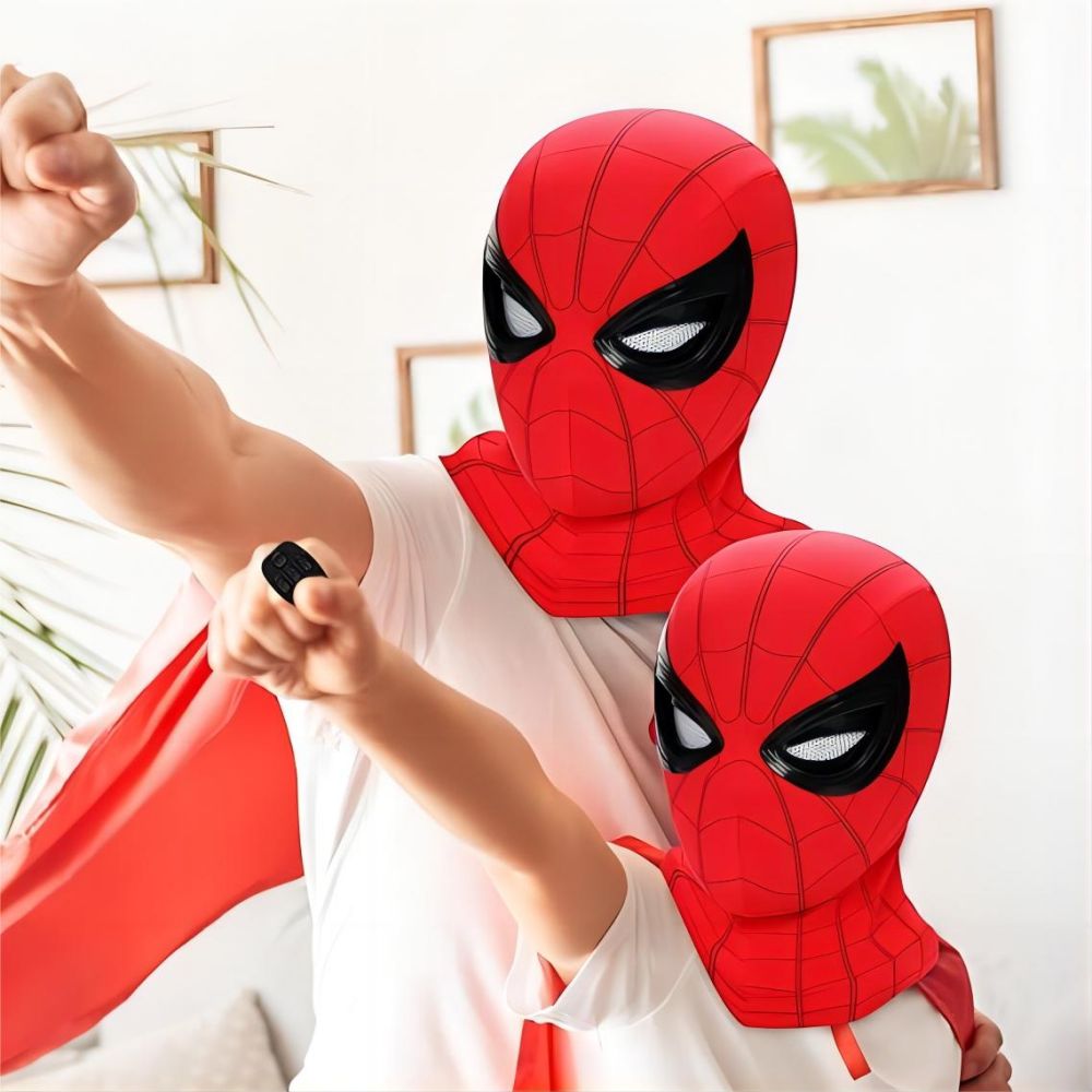 Movie Spidey Mask Eyes Glowing - Kids Face Mask のレビューと価格