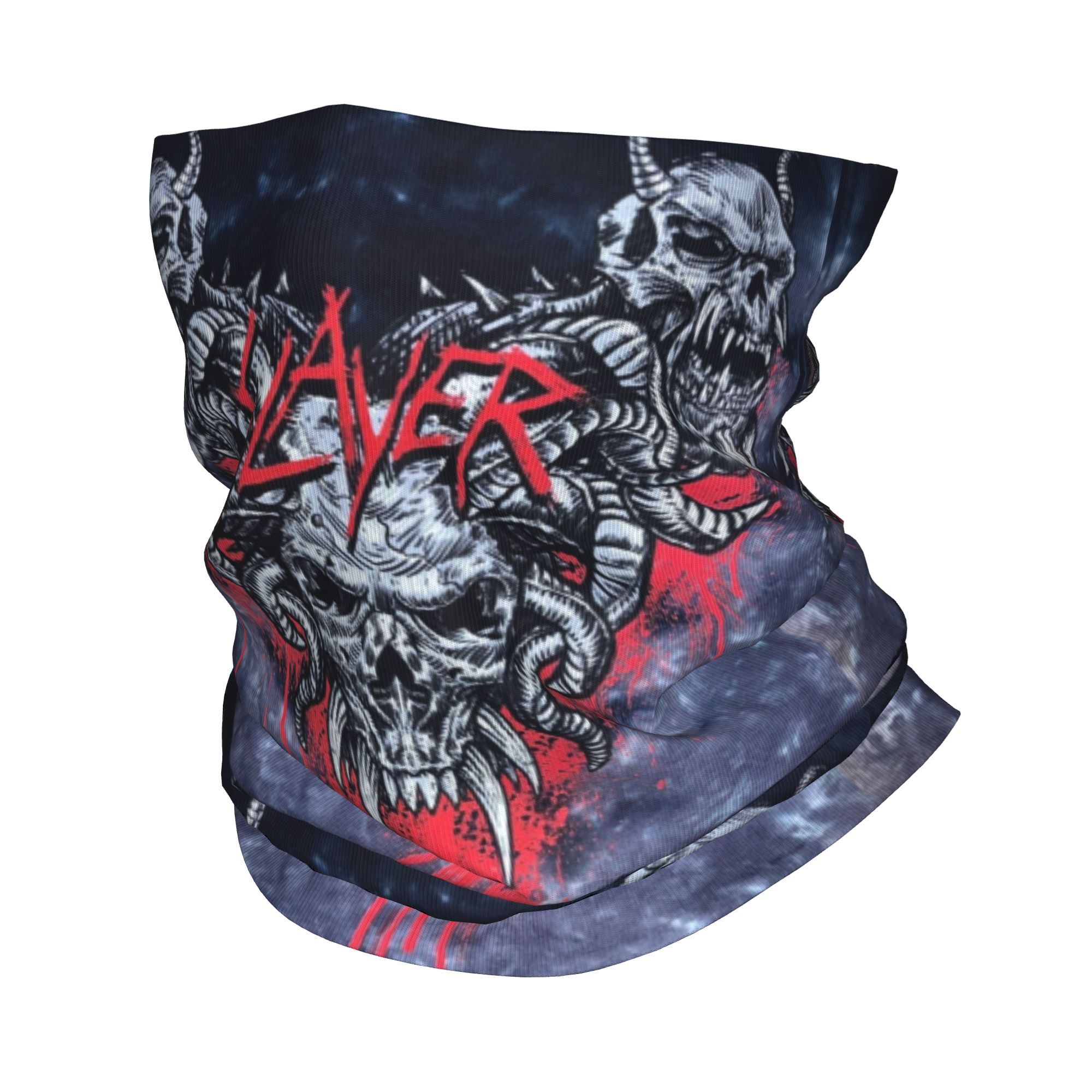 Custom Heavy Metal Rock  Slaye - Neck Gaiter Face Cover のレビューと価格