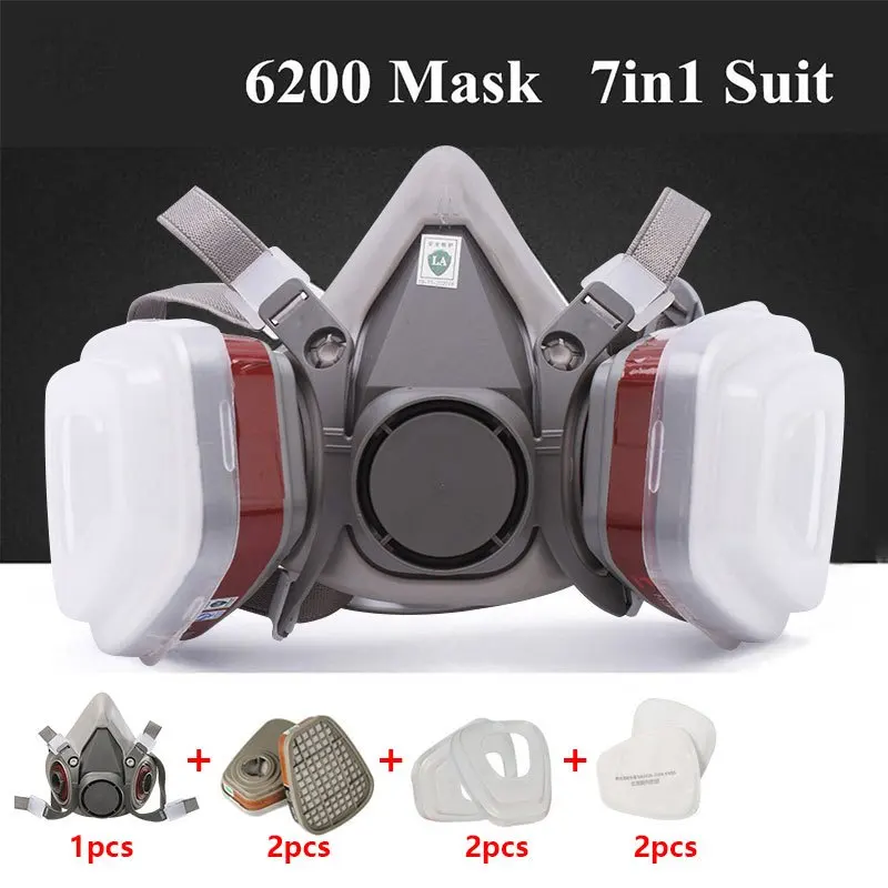 7in1 Gas Proof Half Face Mask  - Respirator Half Face のレビューと価格