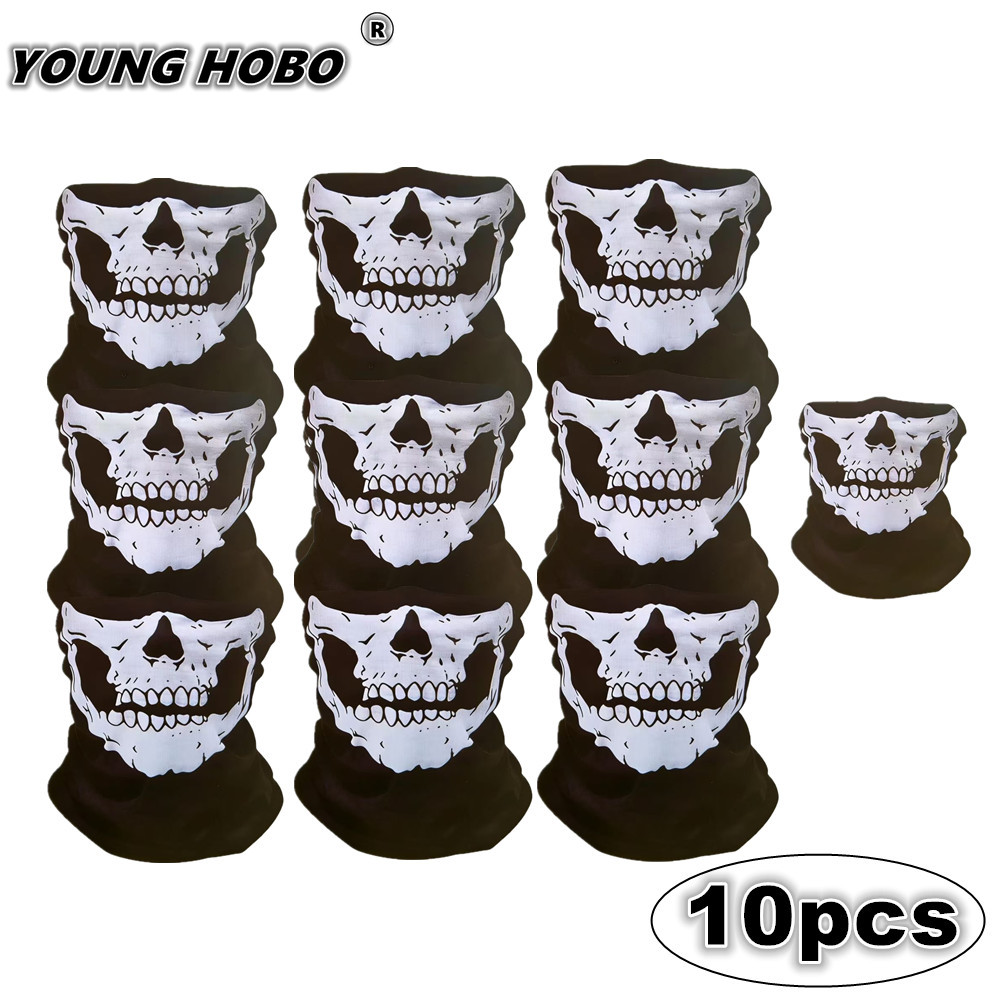 10pcs Skull Seamless Windproof - Sports Mask Breathable のレビューと価格