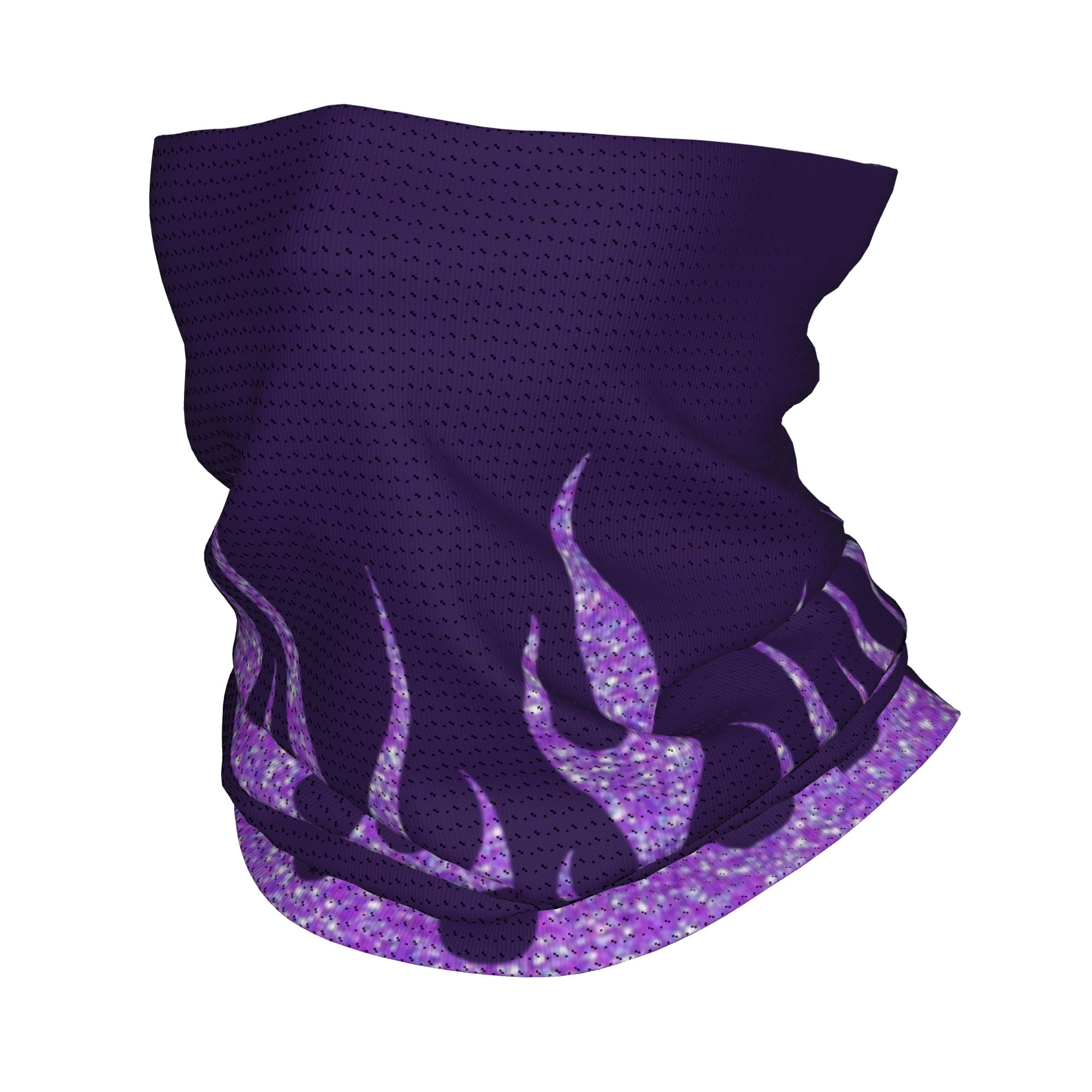 Custom Purple Glitter Flames B - Neck Gaiter Face Cover のレビューと価格