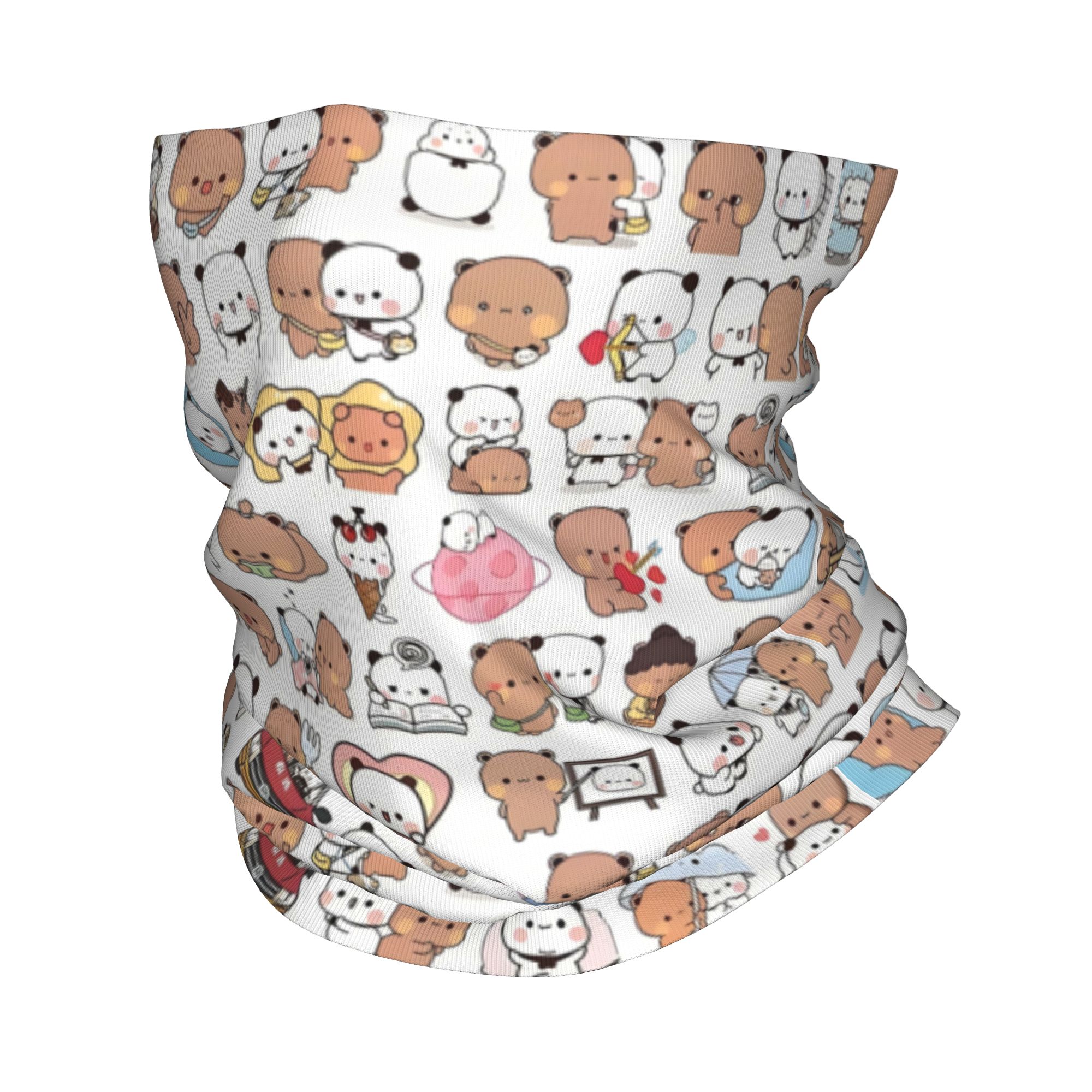 Custom Bear Cartoon Peach And  - Neck Gaiter Face Cover のレビューと価格