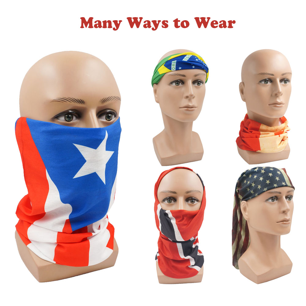 Sweden Flag Printed Bandana He - Neck Gaiter Face Cover のレビューと価格