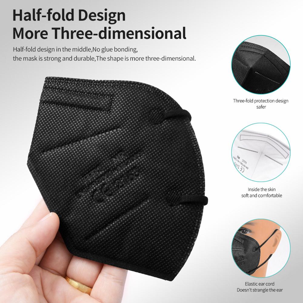 10-100Pcs FFP2 Masks KN95 Masc - Kn95 Respirator Mask のレビューと価格