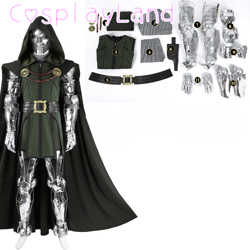 Black Doom Cosplay Costume Adu - Black Face Mask Pack のレビューと価格