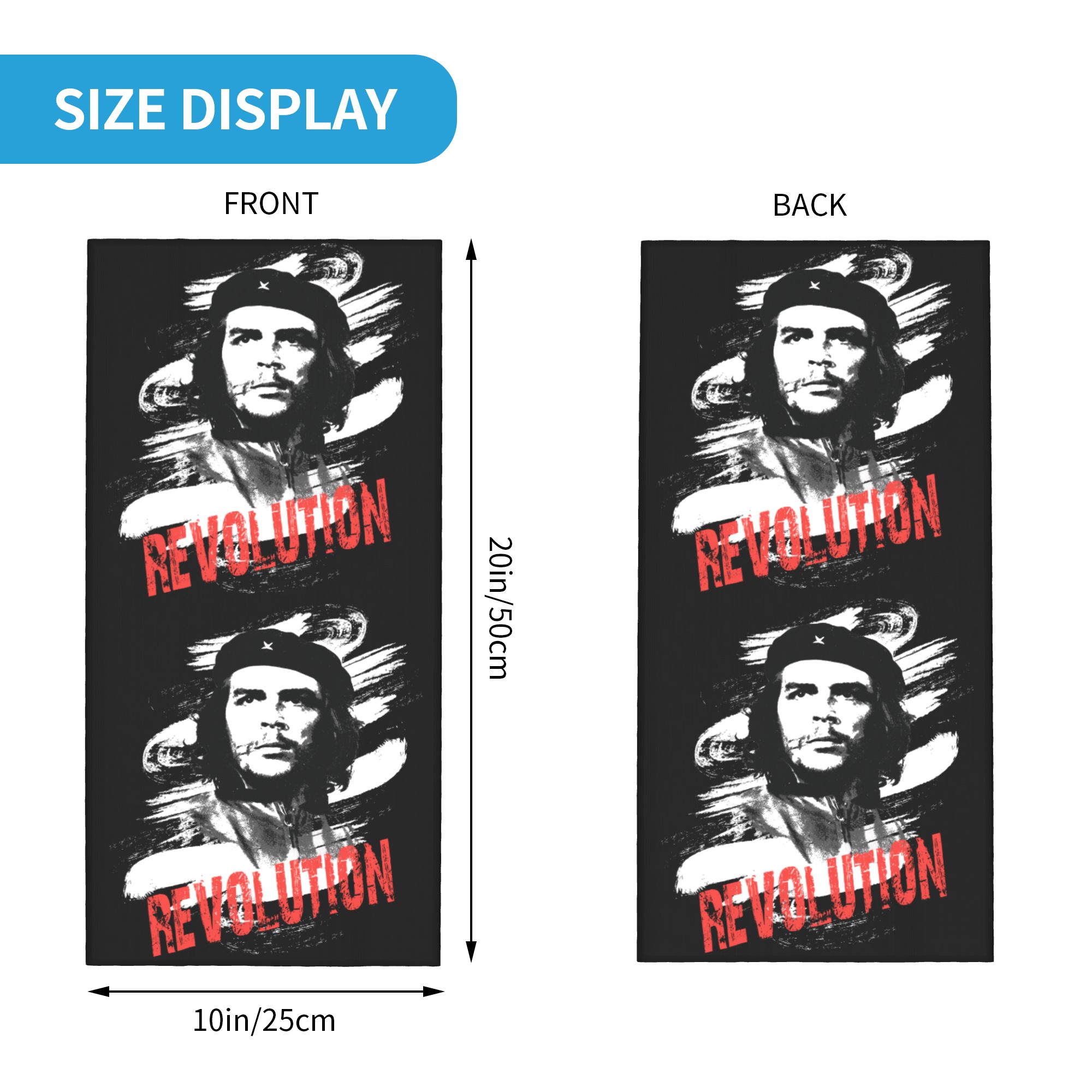 Custom Che Guevara Revolution  - Neck Gaiter Face Cover のレビューと価格