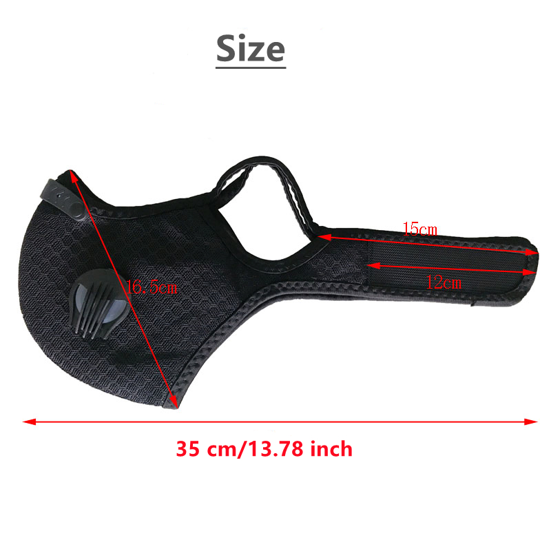 Cycling Face Mask with Filter  - Dust Mask Construction のレビューと価格