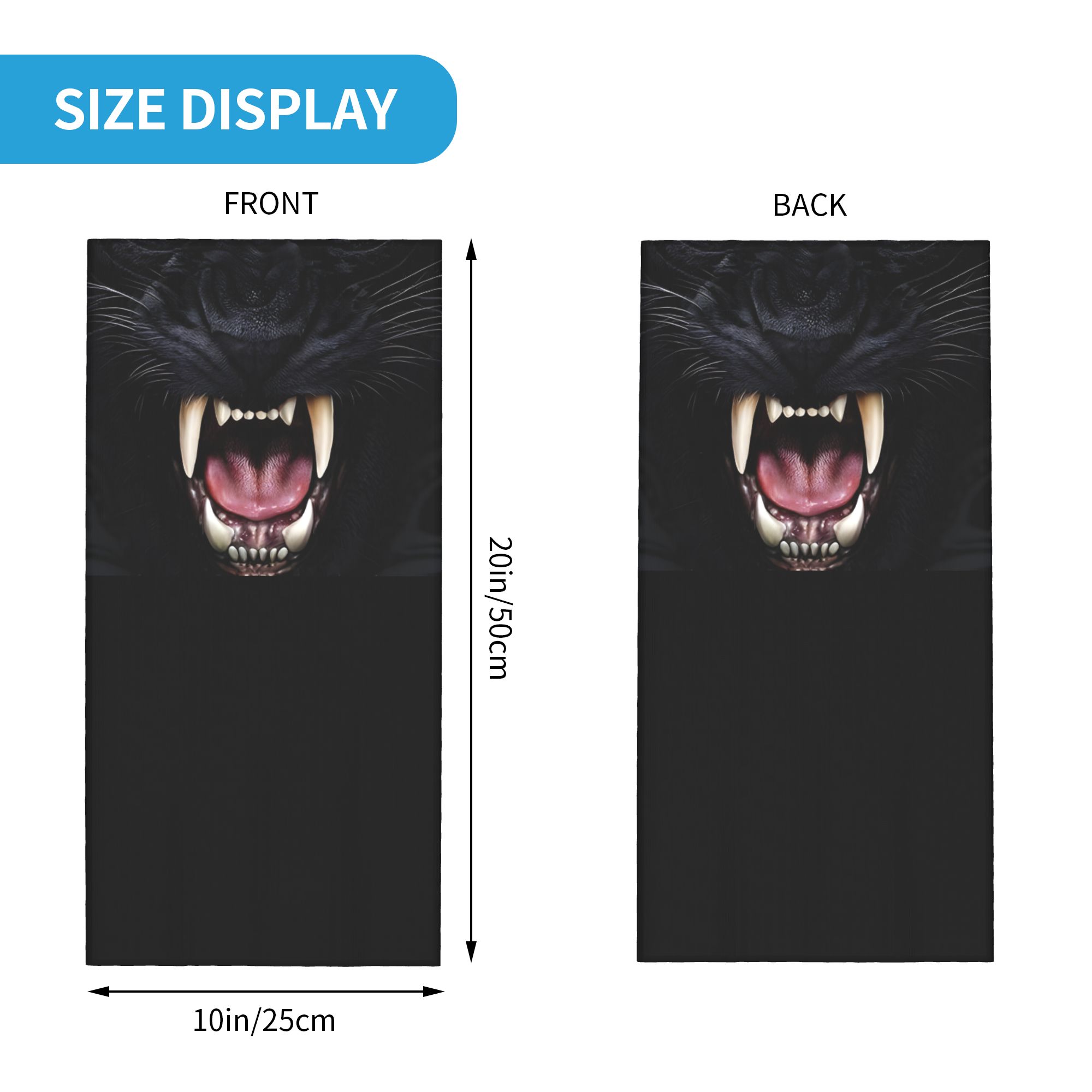 Custom Black Panther Animal He - Neck Gaiter Face Cover のレビューと価格