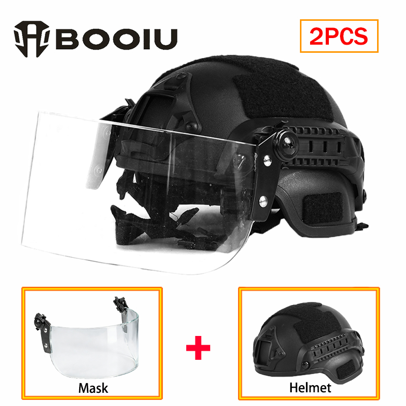 BOOIU New Tactical Helmet Face - Kids Face Mask のレビューと価格