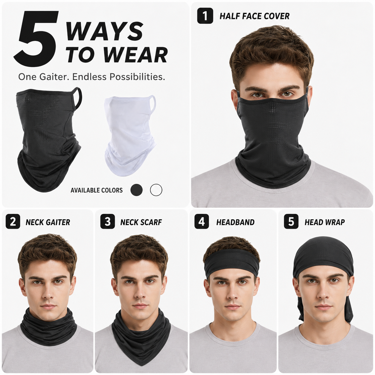 Breathable Quick-Dry Neck Gait - Respirator Half Face のレビューと価格