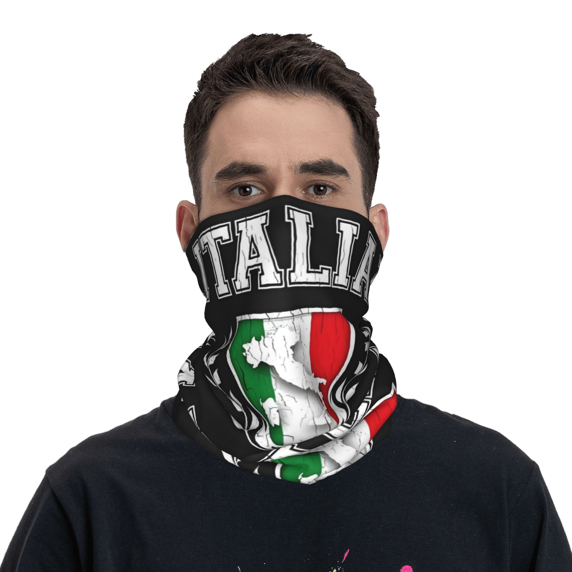 Custom Italy Flag Bandana Neck - Neck Gaiter Face Cover のレビューと価格