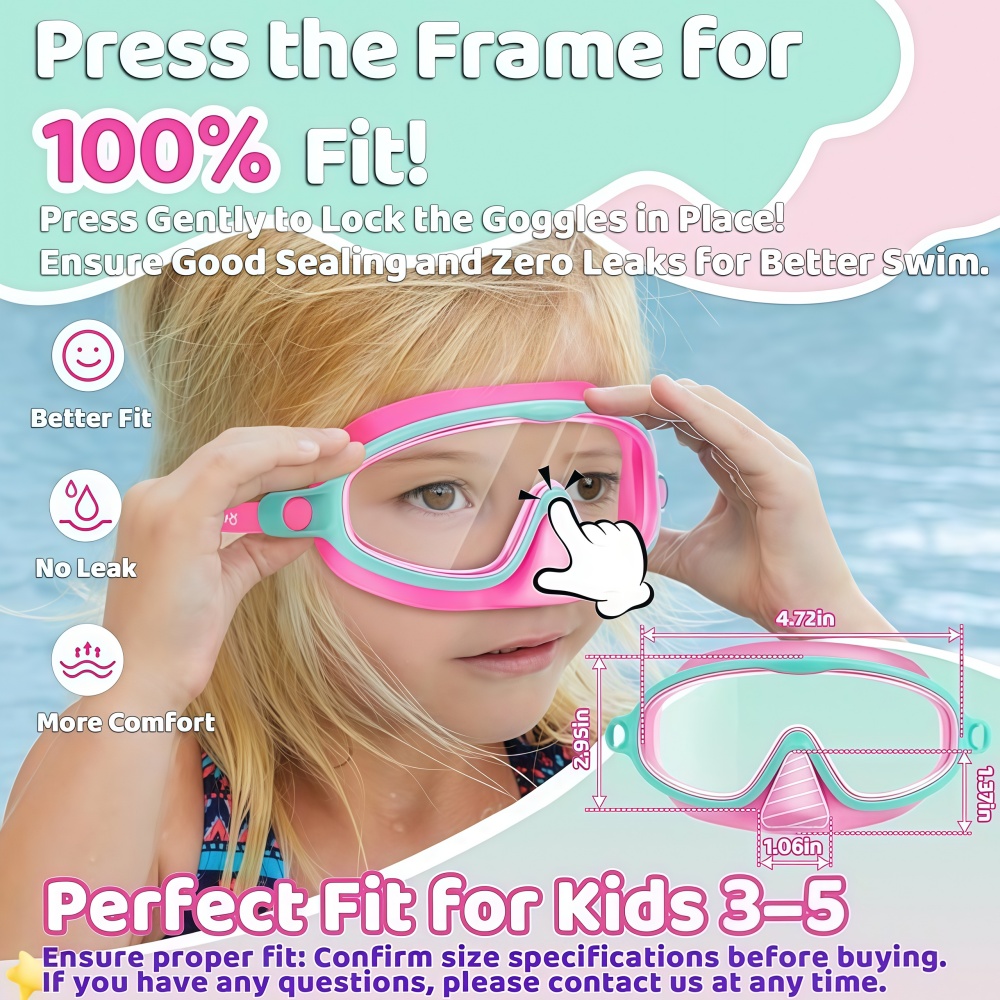 Kids Swim Goggles with Nose Co - Anti Pollution Mask のレビューと価格
