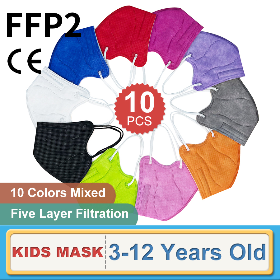 10PCS Children FFP2 Face Mask  - Kids Face Mask のレビューと価格