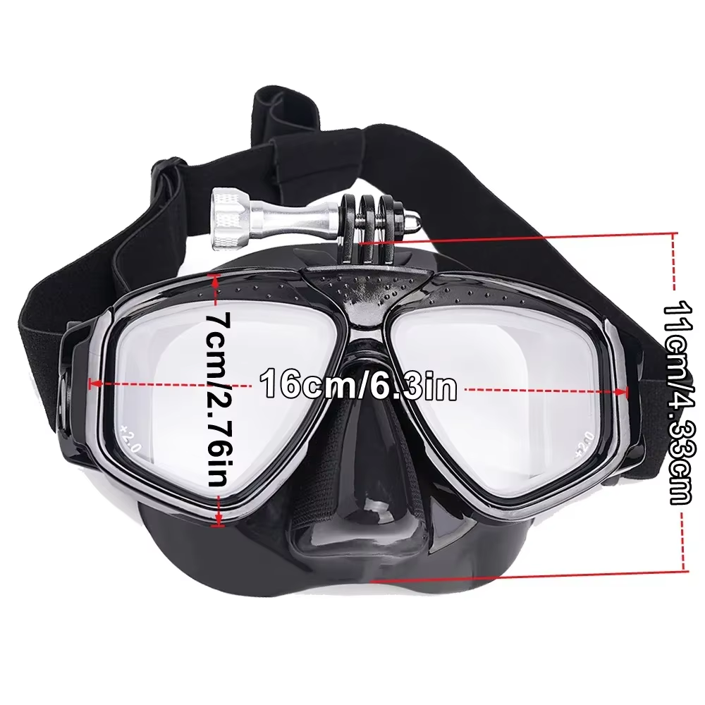 Scuba Diving Mask with Camera  - Mask Lanyard Adjustable のレビューと価格
