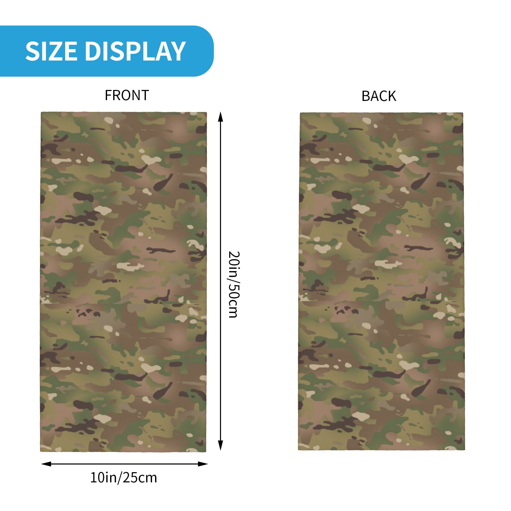 Custom Military Camouflage Pat - Neck Gaiter Face Cover のレビューと価格