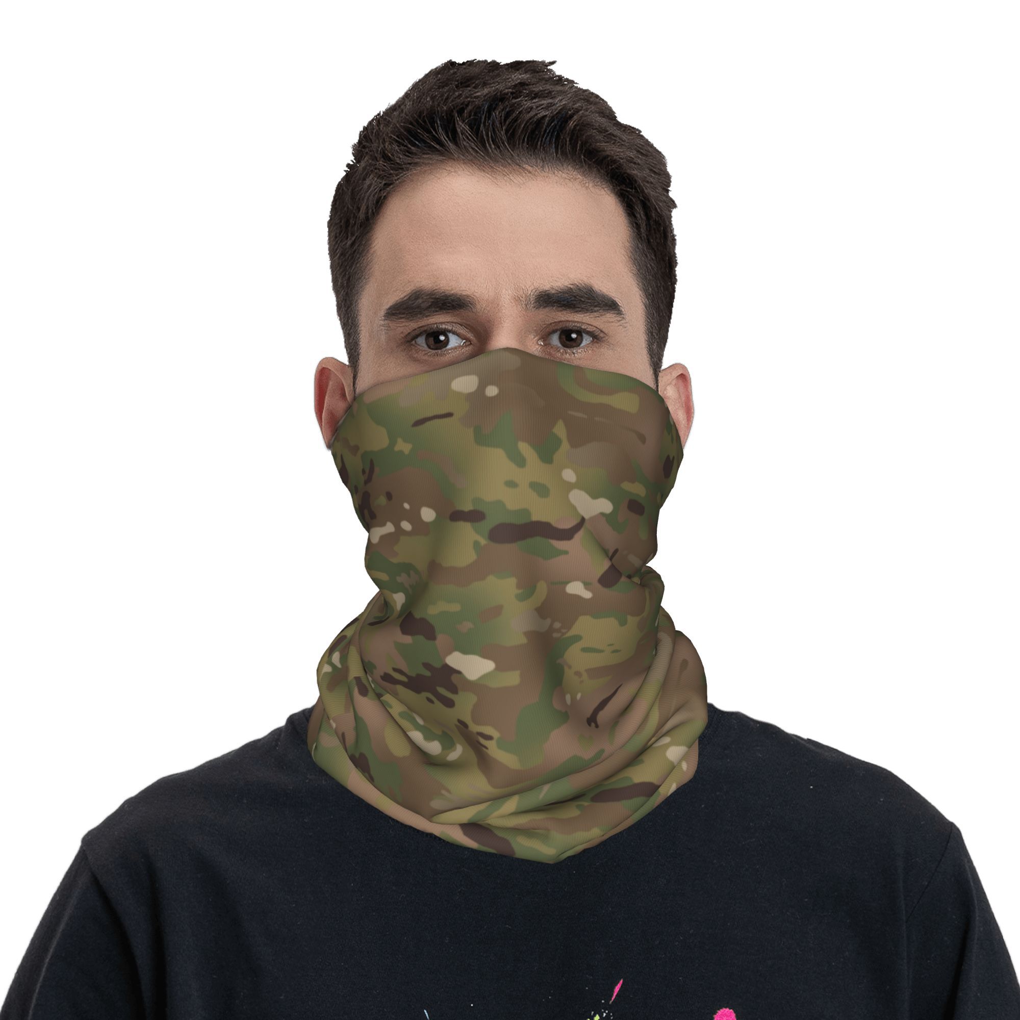 Custom Military Camouflage Pat - Neck Gaiter Face Cover のレビューと価格