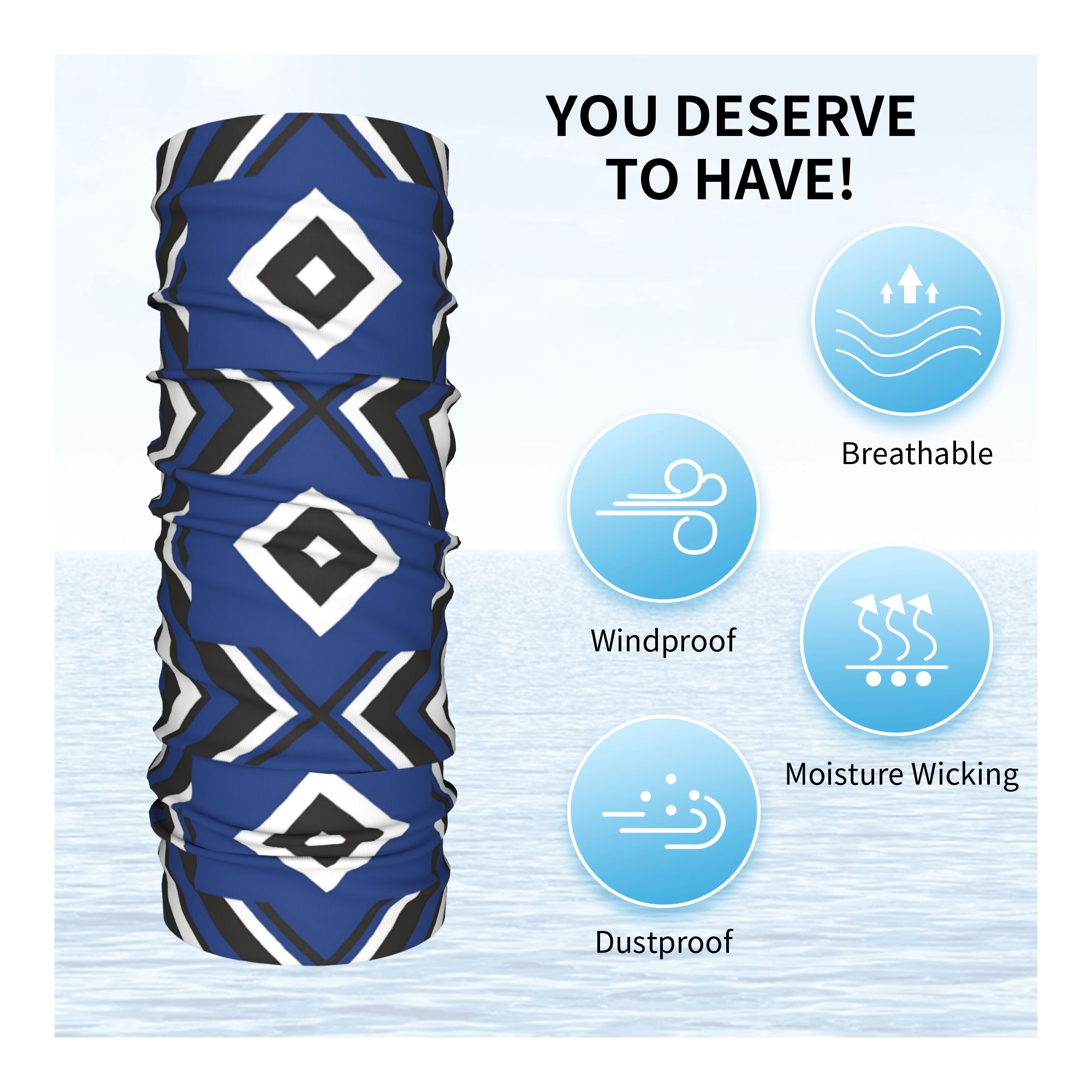 Blue Diamond HSV Soccer Bandan - Neck Gaiter Face Cover のレビューと価格