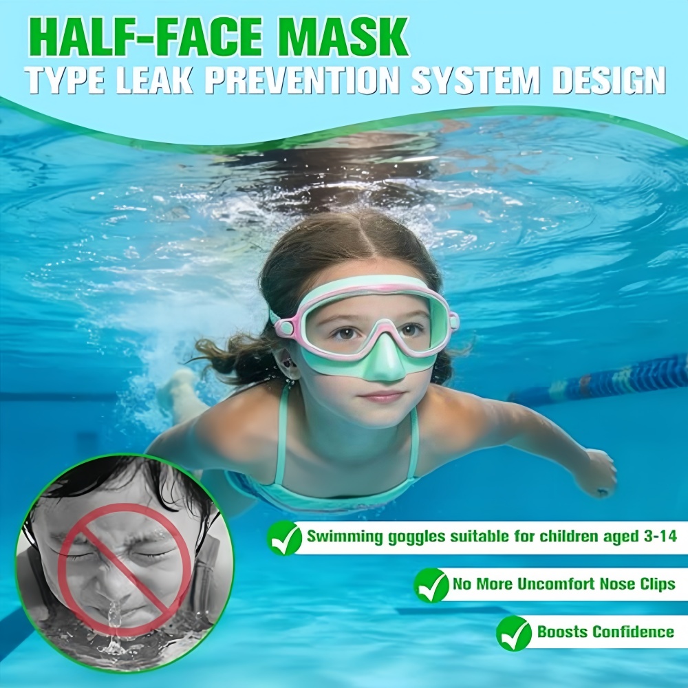 Kids Swimming Goggles with Nos - Anti Pollution Mask のレビューと価格