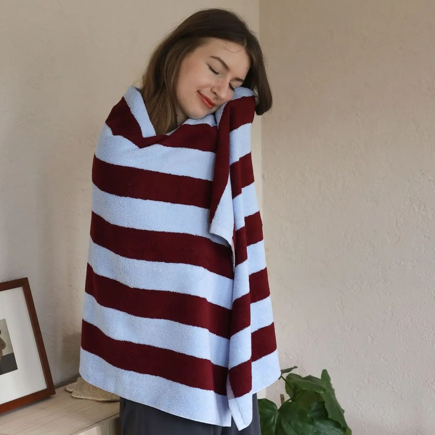Retro Striped Pure Cotton Towe - Cloth Face Mask Washable のレビューと価格