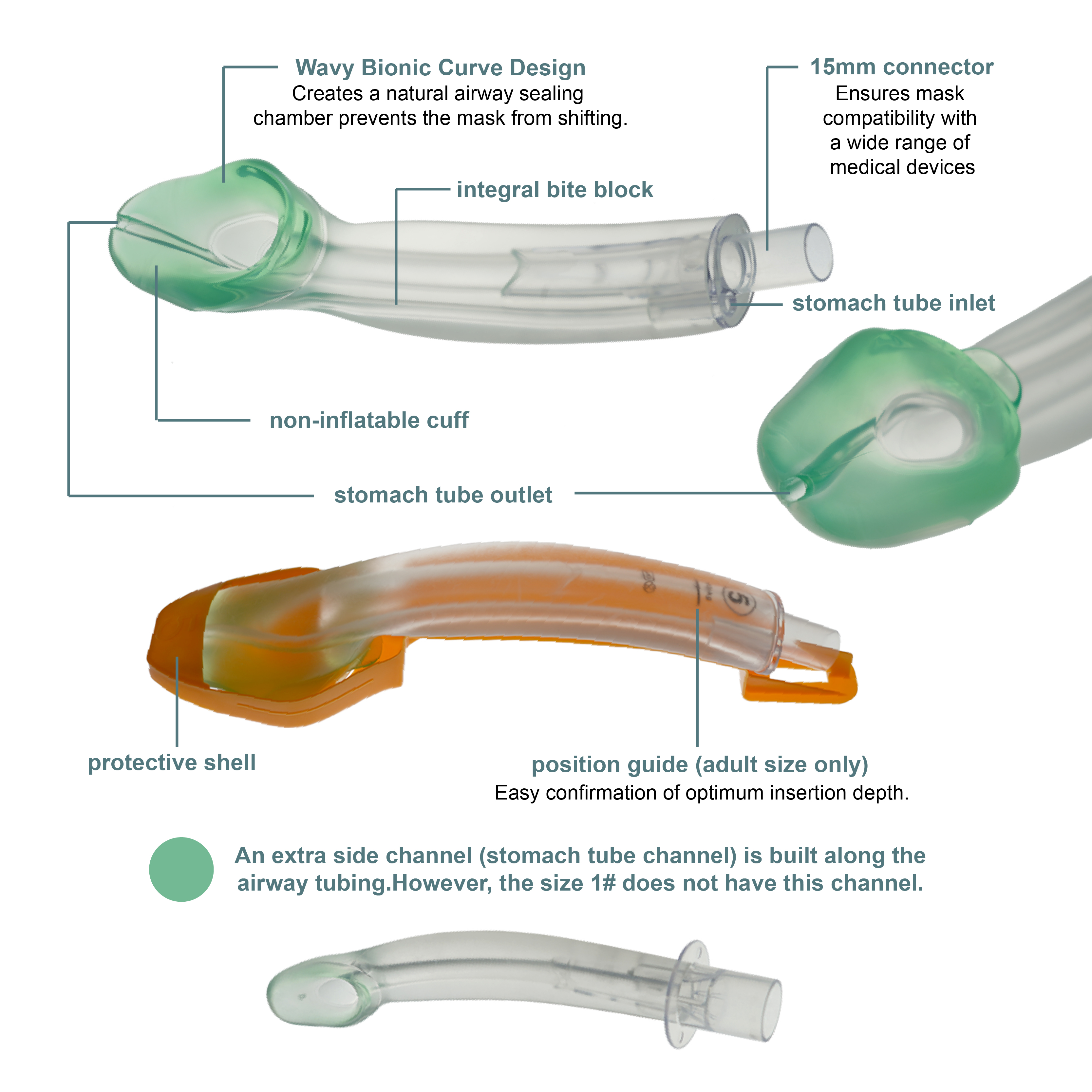 Non-inflatable Laryngeal Mask  - Disposable Surgical Mask のレビューと価格