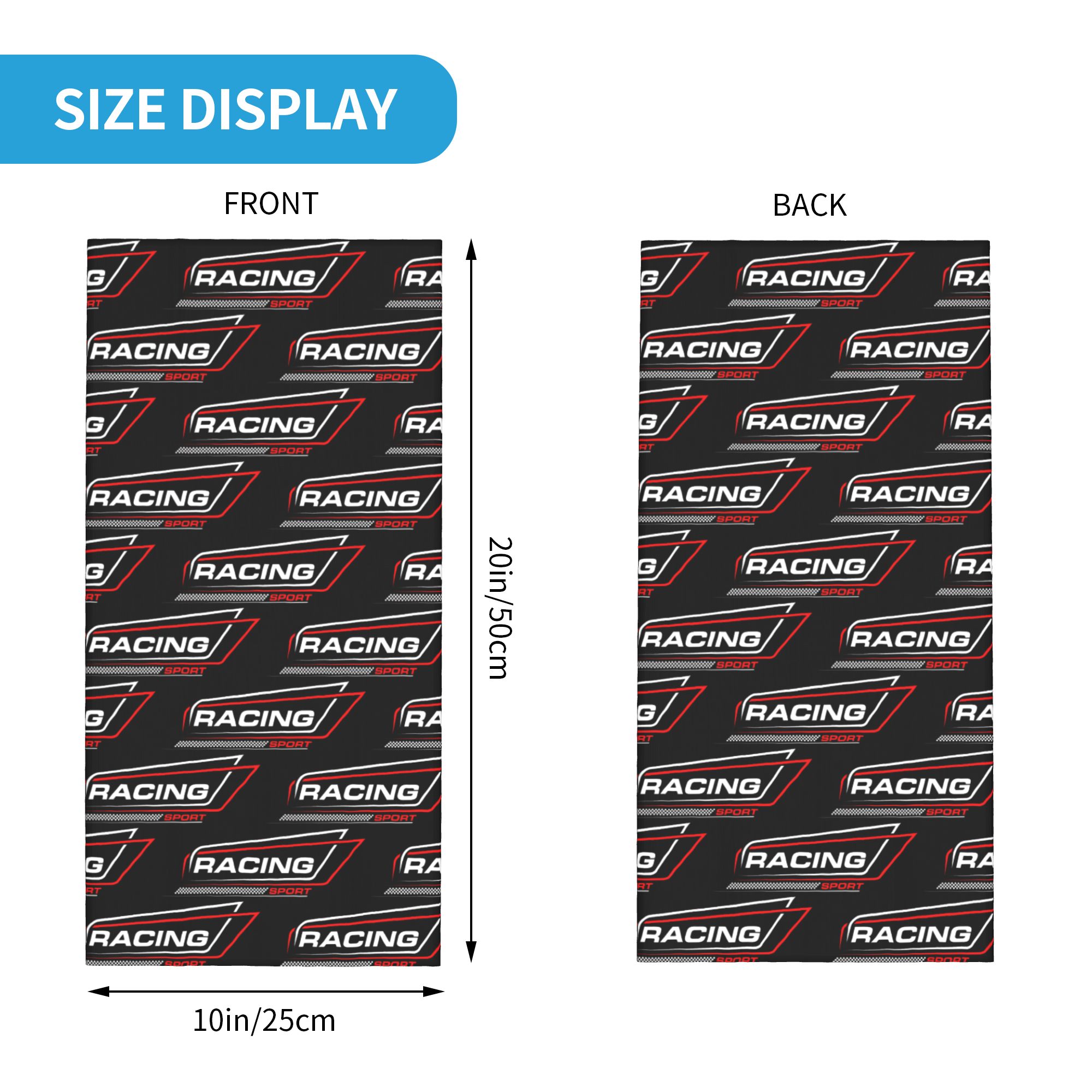 Custom Racing Speed Race Banda - Neck Gaiter Face Cover のレビューと価格