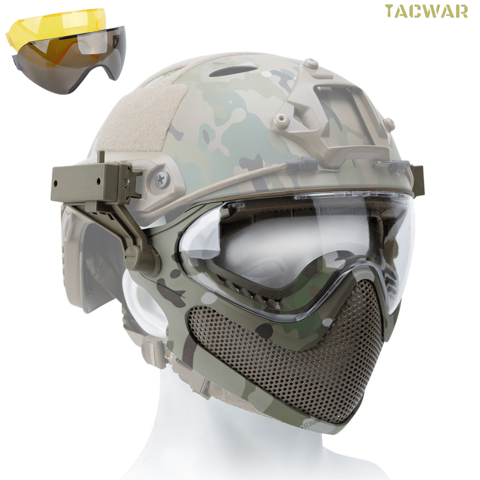 Airsoft Steel Mesh Mask Full F - Anti Pollution Mask のレビューと価格