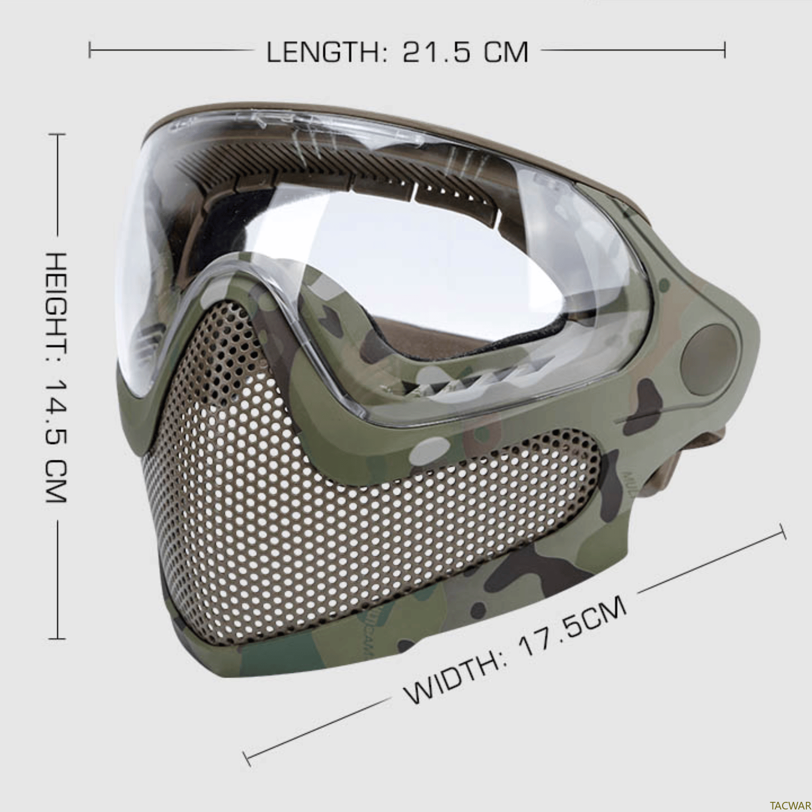 Airsoft Steel Mesh Mask Full F - Anti Pollution Mask のレビューと価格