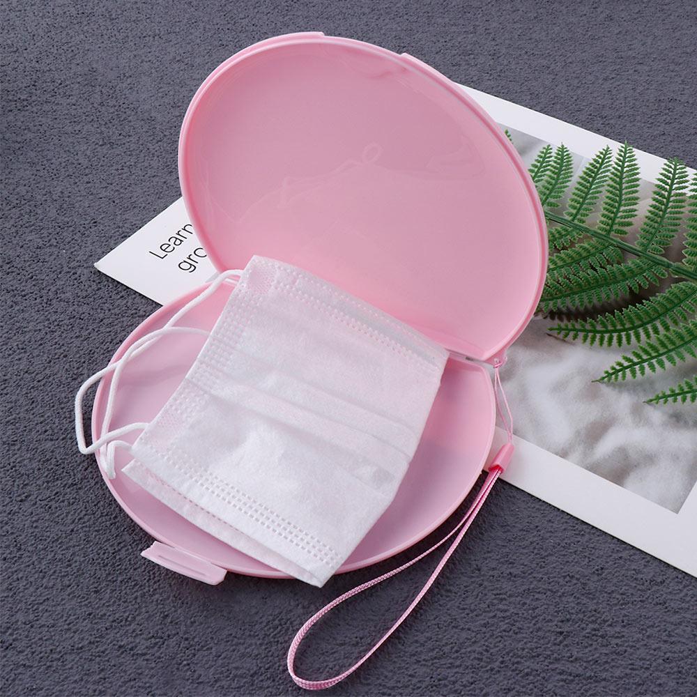 Unisex Portable Semicircle Fac - Face Mask Storage Box のレビューと価格