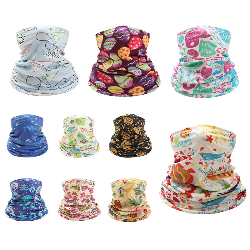 Kids Neck Cover Cute Ice Silk  - Kids Face Mask のレビューと価格