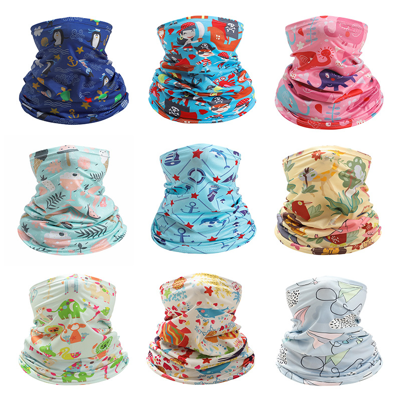 Kids Neck Cover Cute Ice Silk  - Kids Face Mask のレビューと価格