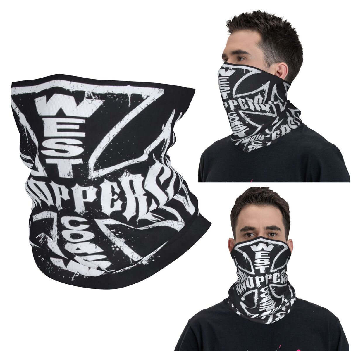 West Coast Iron Cross Choppers - Neck Gaiter Face Cover のレビューと価格