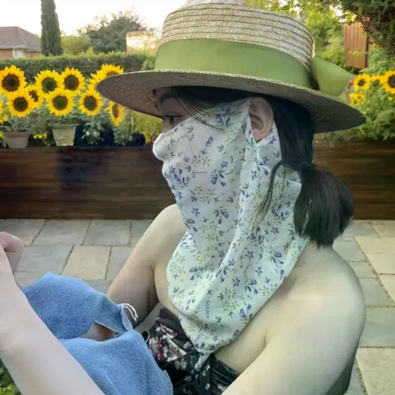 Flowers Summer Sunscreen Mask  - Kids Face Mask のレビューと価格