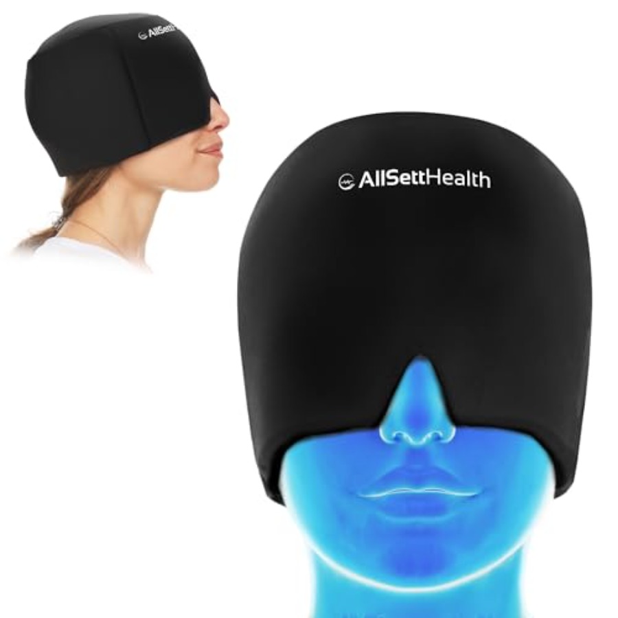 Migraine Relief Cap Ice Head W - Black Face Mask Pack のレビューと価格