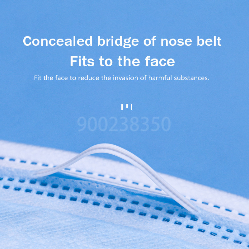 10-500pcs Disposable Adults in - Disposable Mask Blue のレビューと価格