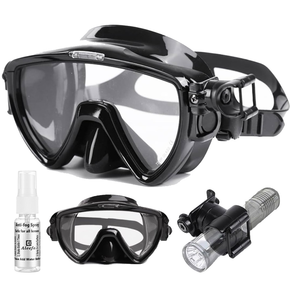 Scuba Diving Mask with flashli - Silicone Mask Bracket のレビューと価格