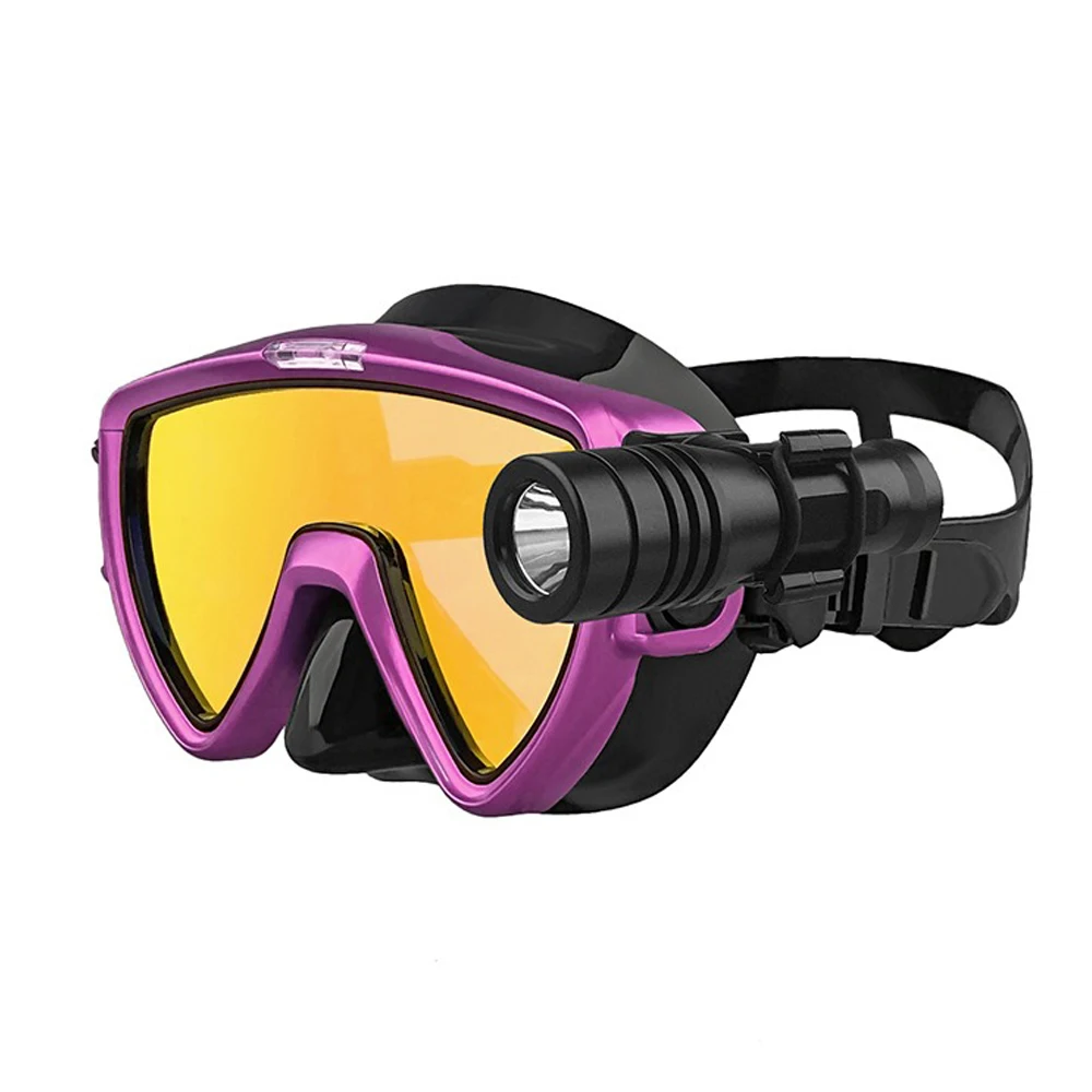 Scuba Diving Mask with flashli - Silicone Mask Bracket のレビューと価格